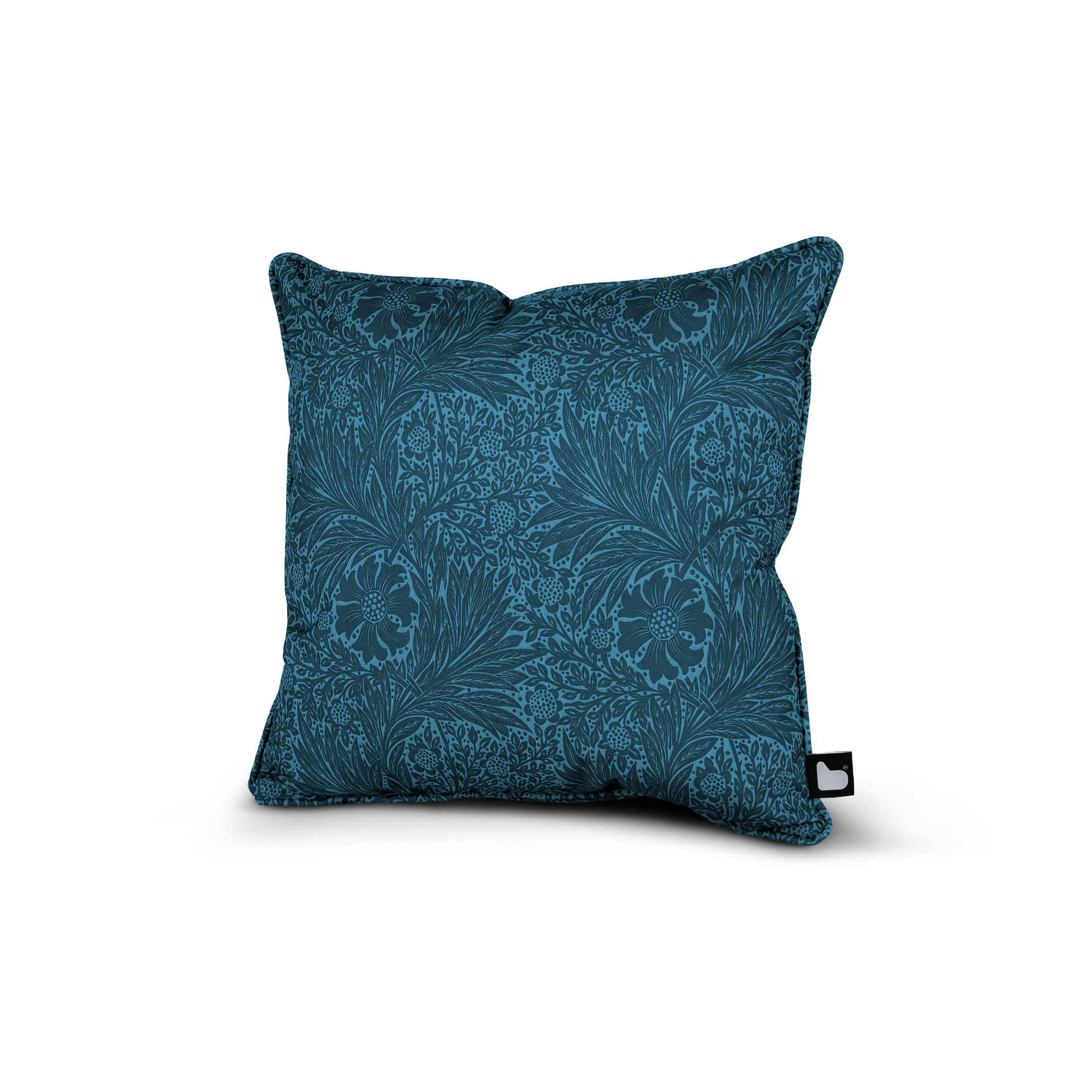 Outdoor Decorative Cushion – William Morris Blue Floral | UV-Resistant, Water-Resistant | Made in UK